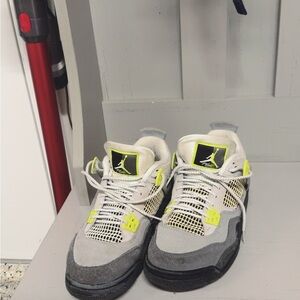 Nike Gray and Yellow Women's Sneakers